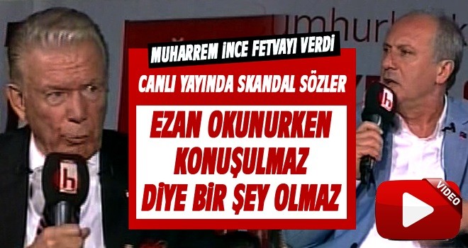 Muharrem FETVA'yı verdi : Ezan okunurken konuşulabilir..