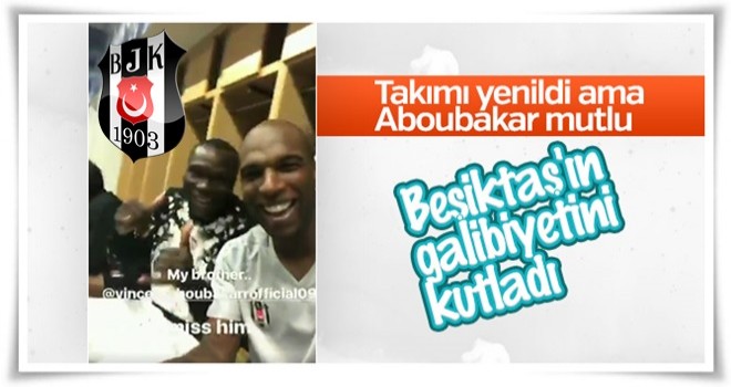 Aboubakar Beşiktaş'ın galibiyetini kutladı