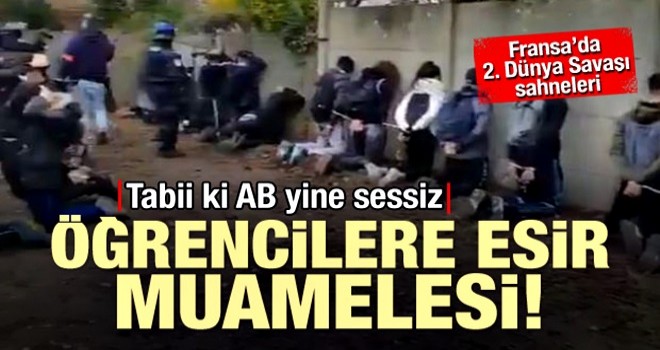 Fransa'da lise öğrencileri gözaltına alındı