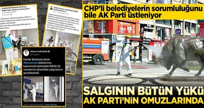 CHP’li belediyelerin sorumluluğunu bile AK Partili belediyeler üstleniyor