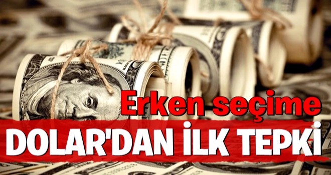 Erken seçim açıklamasından sonra dolardan ilk tepki!