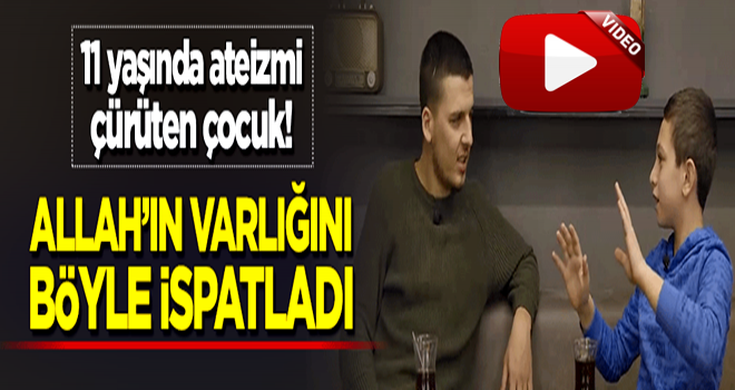 11 yaşında ateizmi çökerten çocuk! Allah'ın varlığını böyle ispatladı