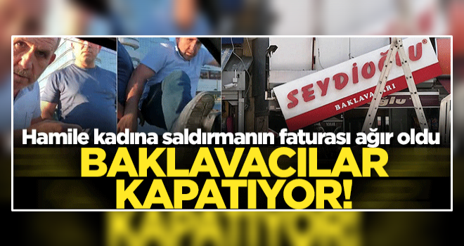 Hamile kadının olduğu araca saldıran baklavacılar batıyor!