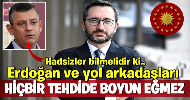 Fahrettin Altun’dan Özgür Özel'e çok sert cevap