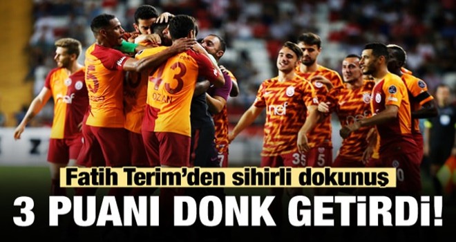 Terim'den sihirli dokunuş! 3 puanı Donk getirdi