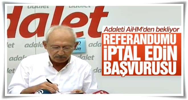 CHP referandumu AİHM'e taşıyor