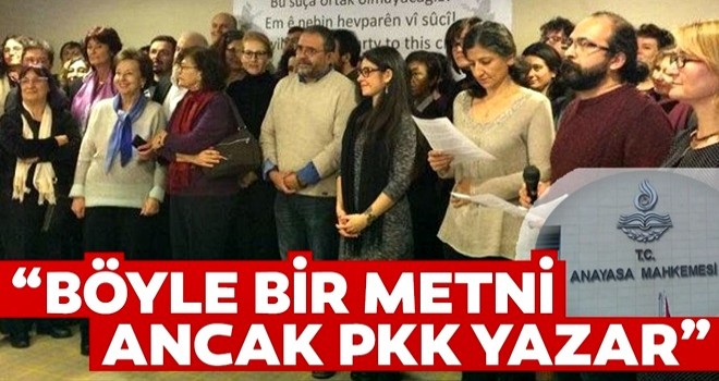 Böyle bir metni ancak PKK yazar