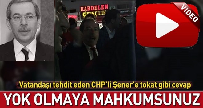 Abdüllatif Şener Konya'da halkı tehdit etti sonra kaçtı