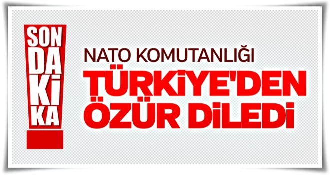 NATO Türkiye'den resmen özür diledi