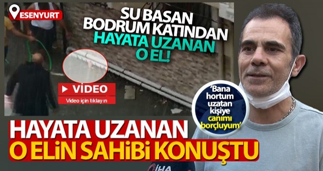 Esenyurt'ta hortumla hayata tutunan vatandaş yaşadığı dehşet anlarını anlattı