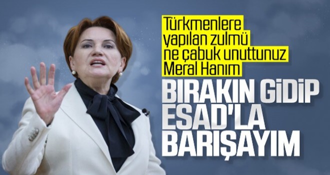 Meral Akşener, Esad ile görüşmek istiyor