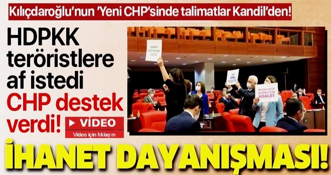 HDP'liler Meclis'te PKK'ya af istedi! CHP'liler bakın ne yaptı