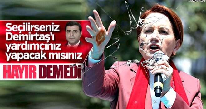 Meral Akşener'e Demirtaş soruldu