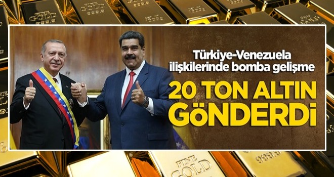 Venezuela, Türkiye'ye 20 ton altın gönderdi