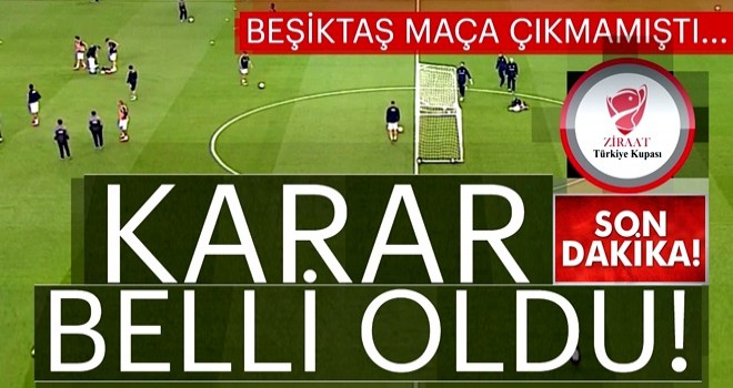 Son Dakika: Beşiktaş resmen hükmen mağlup oldu!