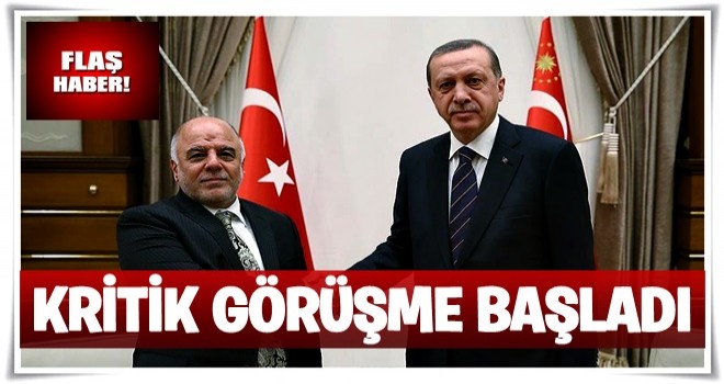 Cumhurbaşkanı Erdoğan, İbadi görüşmesi başladı