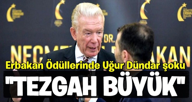 Erbakan Ödüllerinde Uğur Dündar şoku