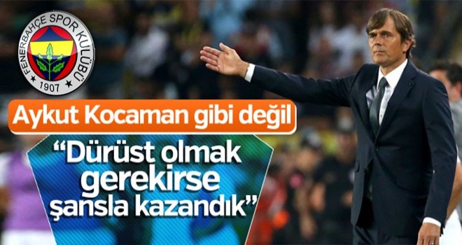 Cocu: Bugün biraz şanslıydık