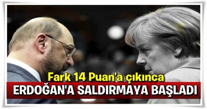 Martin Schulz'un hedefinde Recep Tayyip Erdoğan var