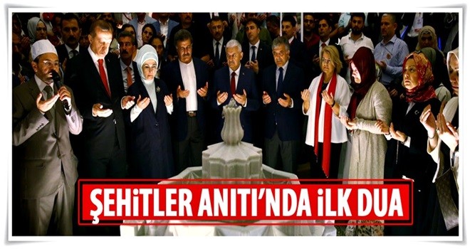 Cumhurbaşkanı Erdoğan, Şehitler Anıtı'nın açılışını yaptı