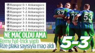 Ç.Rizespor, Ankaragücü'ne 5 attı