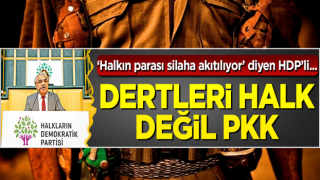 Dertleri halk değil PKK