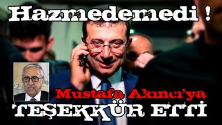 ekrem'den Mustafa Akıncı mesajı!