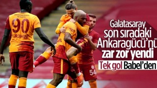 Galatasaray'ın Babel'in golüyle Ankaragücü'nü yendi