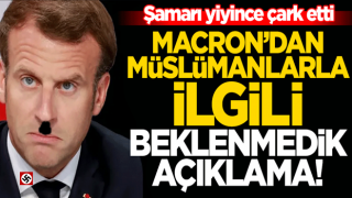 Macron 'boykot'u yiyince çark etti: Müslümanlar bizim parçamız