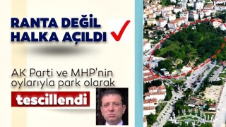 Ranta değil halka açıldı!