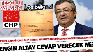 CHP'li Engin Altay'ın yalanı ortaya çıktı! Kılıçdaroğlu ve Akşener KKTC'ye çağrılmış .