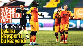 Diagne hat-trick yaptı Galatasaray, Rizespor'u farklı yendi