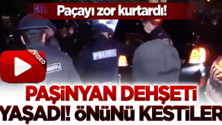 Ermeniler Paşinyan'ın önünü kesti! Polisler zor kurtardı