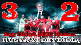 Milliler Rusya'ya şans tanımadı.Türkiye Rusya: 3-2