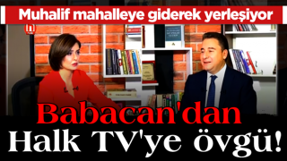 Muhalif mahalleye giderek yerleşen Ali Babacan'dan Halk TV'ye övgü!