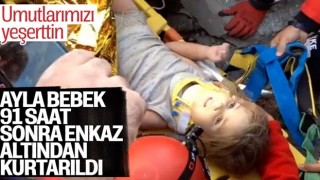 Son dakika: Rıza Bey Apartmanı'nda yeni bir mucize yaşandı! 91 saat sonra Ayda bebek enkazdan çıkarıldı