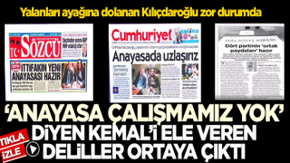 Yalanları ayağına dolanan Kılıçdaroğlu zor durumda! 'Anayasa çalışmamız yok' diyen Kemal Kılıçdaroğlu'nu ele veren deliller