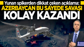 Yunan spiker: Azerbaycan Türk SİHA'ları sayesinde kazandı