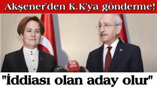 Akşener'den Kılıçdaroğlu'na gönderme! "İddiası olan aday olur"