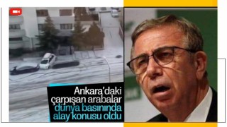 Ankara'daki kaygan yollar dünya basınında alay konusu oldu