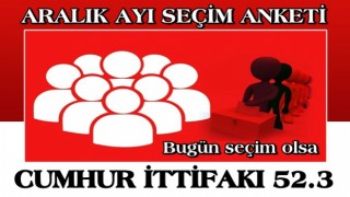 Aralık ayı seçim anketi sonuçları...