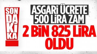 Asgari Ücret AÇIKLANDI..Asgari Ücret 2825 TL oldu