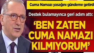 Fatih Altaylı'dan Cuma Namazı itirafı