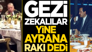 Gezi zekalılar yine ayrana ‘rakı’ dedi