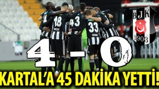 Kartal'a 45 dakika yetti! Beşiktaş 4-0 BB Erzurumspor