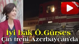 Türkiye'den ayrılan Çin treni Azerbaycan'da