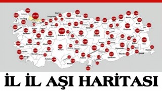 Sağlık Bakanı Koca, koronavirüs aşılama haritasını paylaştı