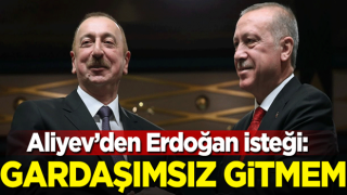 Aliyev'den Erdoğan isteği: Ben gardaşımsız gitmem