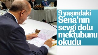 Almanya’da yaşayan minik Sena’dan Cumhurbaşkanı Erdoğan’a mektup