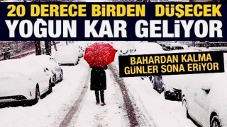 Bahar havası 5 gün daha: Sonra sıcaklık 20 derece düşecek, şiddetli kar yağışı geliyor!